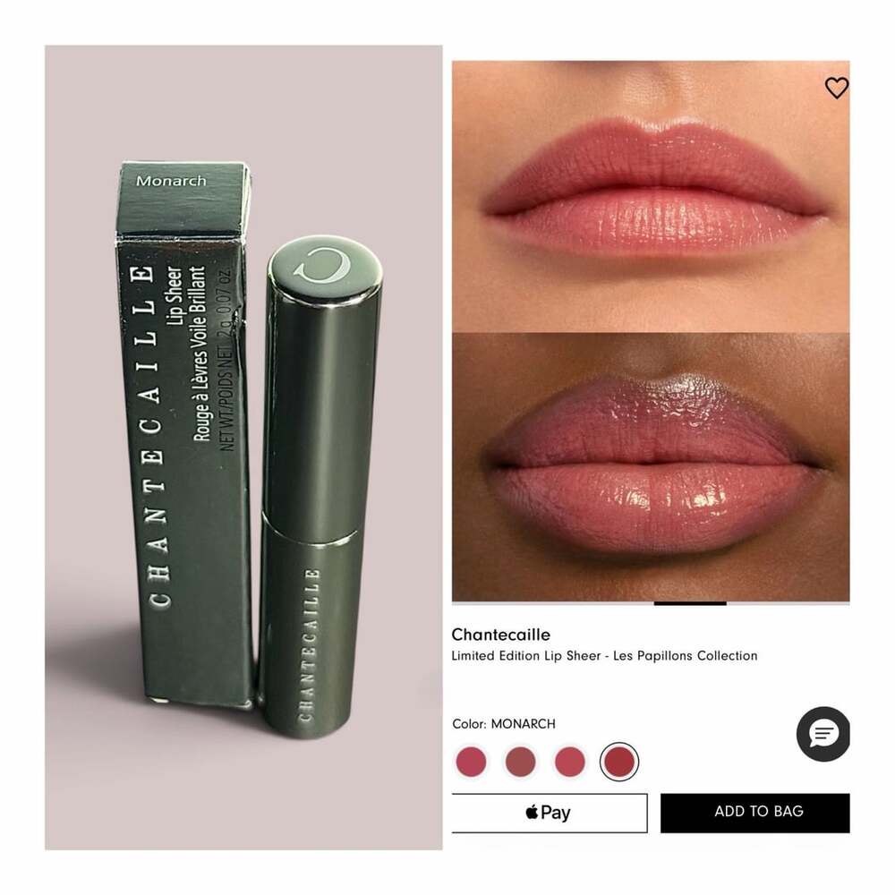 Chantecaille Lip Sheer Butterfly Lip in Shade Monarch Limited Edition!